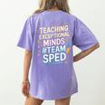 Team Sped Sped Teacher Special Education Teacher Team Women's Comfort Colors T-Shirt Back Print Violet Team Sped Sped Teacher Special Education Teacher Team Women's Comfort Colors T-Shirt Back Print Violet
