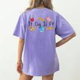 TGIF Teacher Alphabet Kindergarten Teacher Appreciation Women's Comfort Colors T-Shirt Back Print Violet TGIF Teacher Alphabet Kindergarten Teacher Appreciation Women's Comfort Colors T-Shirt Back Print Violet