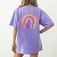 TGIF Teacher Appreciation Alphabet Thank God It's Friday For Men Women Girls Kids Women's Comfort Colors T-Shirt Back Print Violet TGIF Teacher Appreciation Alphabet Thank God It's Friday For Men Women Girls Kids Women's Comfort Colors T-Shirt Back Print Violet