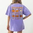 Thankful Syllables Thanksgiving Phonics Reading Teacher Fall Women's Comfort Colors T-Shirt Back Print Violet Thankful Syllables Thanksgiving Phonics Reading Teacher Fall Women's Comfort Colors T-Shirt Back Print Violet
