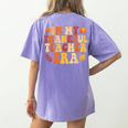 In My Thankful Teacher Era Autumn Thanksgiving Fall Season Women's Comfort Colors T-Shirt Back Print Violet In My Thankful Teacher Era Autumn Thanksgiving Fall Season Women's Comfort Colors T-Shirt Back Print Violet