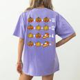 Thanksgiving Order Of Operations Thanksgiving Math Teacher Women's Comfort Colors T-Shirt Back Print Violet