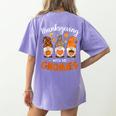 Thanksgiving Shirts For Women With My Gnomies Teachers Gnome Women's Comfort Colors T-Shirt Back Print Violet Thanksgiving Shirts For Women With My Gnomies Teachers Gnome Women's Comfort Colors T-Shirt Back Print Violet