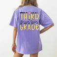 Third Grade Dream Team Back To School 3rd Grade Teacher Women's Comfort Colors T-Shirt Back Print Violet Third Grade Dream Team Back To School 3rd Grade Teacher Women's Comfort Colors T-Shirt Back Print Violet