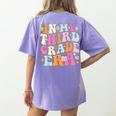 In My Third Grade Era 3rd Grade Era Teacher Back To School Women's Comfort Colors T-Shirt Back Print Violet