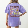 We All Thrive Under Different Conditions SPED Teacher Women's Comfort Colors T-Shirt Back Print Violet