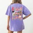 Tis The Season For Inclusion Christmas Sped Teacher Women's Comfort Colors T-Shirt Back Print Violet