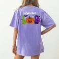TOD Itinerant Teacher Of The Deaf Halloween ASL Interpreters Women's Comfort Colors T-Shirt Back Print Violet TOD Itinerant Teacher Of The Deaf Halloween ASL Interpreters Women's Comfort Colors T-Shirt Back Print Violet