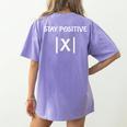 Top Math Teacher Joke Men Women Fun Stay Positive Women's Comfort Colors T-Shirt Back Print Violet Top Math Teacher Joke Men Women Fun Stay Positive Women's Comfort Colors T-Shirt Back Print Violet