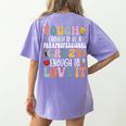 Tough Enough To Be a Paraprofessional Groovy Sped Teacher Women's Comfort Colors T-Shirt Back Print Violet Tough Enough To Be a Paraprofessional Groovy Sped Teacher Women's Comfort Colors T-Shirt Back Print Violet