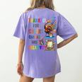 Turkey Thanksgiving Art Teacher Costume Tee For Artists Women's Comfort Colors T-Shirt Back Print Violet
