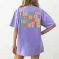 Twin Day Friends Teacher Twinning With My Bestie Matching Women's Comfort Colors T-Shirt Back Print Violet