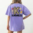 Unity Day Design Kindness Orange Teacher Kids Be Kind Women's Comfort Colors T-Shirt Back Print Violet Unity Day Design Kindness Orange Teacher Kids Be Kind Women's Comfort Colors T-Shirt Back Print Violet
