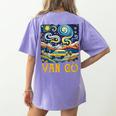 Van Go Vanlife Accessories Artist Art Teacher Women's Comfort Colors T-Shirt Back Print Violet Van Go Vanlife Accessories Artist Art Teacher Women's Comfort Colors T-Shirt Back Print Violet