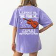Violin Player Costume For Men Women Violin Teacher Violinist Women's Comfort Colors T-Shirt Back Print Violet Violin Player Costume For Men Women Violin Teacher Violinist Women's Comfort Colors T-Shirt Back Print Violet