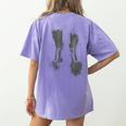 Violin Player Instrument Music Teacher Musical Violinist Women's Comfort Colors T-Shirt Back Print Violet Violin Player Instrument Music Teacher Musical Violinist Women's Comfort Colors T-Shirt Back Print Violet