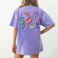 Wait What Stop It I Agree Grammar English Teacher Women's Comfort Colors T-Shirt Back Print Violet Wait What Stop It I Agree Grammar English Teacher Women's Comfort Colors T-Shirt Back Print Violet