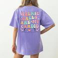 Walkie Calls Are My Cardio Special Education Teacher School Women's Comfort Colors T-Shirt Back Print Violet Walkie Calls Are My Cardio Special Education Teacher School Women's Comfort Colors T-Shirt Back Print Violet