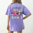 Welcome Back To School 2024 Teachers Students First Day Women's Comfort Colors T-Shirt Back Print Violet Welcome Back To School 2024 Teachers Students First Day Women's Comfort Colors T-Shirt Back Print Violet