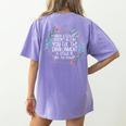 When A Flower Doesn't Bloom Special Education Teacher Men Women Women's Comfort Colors T-Shirt Back Print Violet