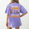 Why Science Teachers Should Not Be Given Playground Duty For Men Women Women's Comfort Colors T-Shirt Back Print Violet Why Science Teachers Should Not Be Given Playground Duty For Men Women Women's Comfort Colors T-Shirt Back Print Violet