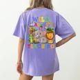 Wild About Teaching Safari Jungle School Teacher Women's Comfort Colors T-Shirt Back Print Violet Wild About Teaching Safari Jungle School Teacher Women's Comfort Colors T-Shirt Back Print Violet