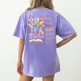 Women Bible Verse Christian Teacher God Says Back To School Women's Comfort Colors T-Shirt Back Print Violet Women Bible Verse Christian Teacher God Says Back To School Women's Comfort Colors T-Shirt Back Print Violet