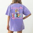 Women PE Teacher Back To School Physical Education Teacher Women's Comfort Colors T-Shirt Back Print Violet