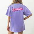 Women Retro Pink Scientist Science Teacher Back To School Women's Comfort Colors T-Shirt Back Print Violet Women Retro Pink Scientist Science Teacher Back To School Women's Comfort Colors T-Shirt Back Print Violet
