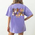 Women Spooky Science Teacher Halloween Science Stem Teacher Women's Comfort Colors T-Shirt Back Print Violet