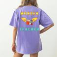 Wonder Teacher Instructor Professor Proud Literature Men Women Girls Kids T-Shirt Women's Comfort Colors T-Shirt Back Print Violet Wonder Teacher Instructor Professor Proud Literature Men Women Girls Kids T-Shirt Women's Comfort Colors T-Shirt Back Print Violet