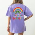 The Wonder Of Teaching Is Watching Caterpillars Teacher Women's Comfort Colors T-Shirt Back Print Violet The Wonder Of Teaching Is Watching Caterpillars Teacher Women's Comfort Colors T-Shirt Back Print Violet