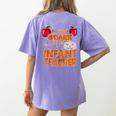You Won't Scare Me I'm An Infant Teacher Men Women Women's Comfort Colors T-Shirt Back Print Violet You Won't Scare Me I'm An Infant Teacher Men Women Women's Comfort Colors T-Shirt Back Print Violet