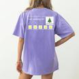 I Am Working For Christmas Break Special Education Teacher Women's Comfort Colors T-Shirt Back Print Violet