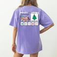 I Am Working For Christmas Break Special Education Teacher Women's Comfort Colors T-Shirt Back Print Violet