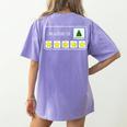 I Am Working For Christmas Break Teacher Christmas Women's Comfort Colors T-Shirt Back Print Violet