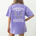 Working On My Quads Algebra Math Gym Teacher Women's Comfort Colors T-Shirt Back Print Violet Working On My Quads Algebra Math Gym Teacher Women's Comfort Colors T-Shirt Back Print Violet