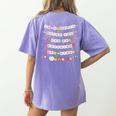 In A World Where You Can Be Anything Be Kind Girls Teachers Women's Comfort Colors T-Shirt Back Print Violet In A World Where You Can Be Anything Be Kind Girls Teachers Women's Comfort Colors T-Shirt Back Print Violet