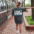 I Can't Even Math Mathematics Teacher Women's Comfort Colors T-Shirt Back Print Pepper