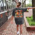 Crunching Numbers Just Like Leaves Pumpkin Fall Teacher Women's Comfort Colors T-Shirt Back Print Pepper
