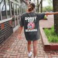 Donut Stop Reading Kawaii Teacher Preschool Kindergarten Women's Comfort Colors T-Shirt Back Print Pepper