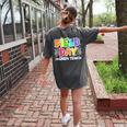 Field Day Green Team For Teacher Kids Field Day Games Women's Comfort Colors T-Shirt Back Print Pepper