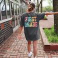 First Grade Dream Team Back To School 1st Grade Teacher Women's Comfort Colors T-Shirt Back Print Pepper First Grade Dream Team Back To School 1st Grade Teacher Women's Comfort Colors T-Shirt Back Print Pepper