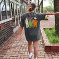 Halloween SPED Teacher Boo In ASL Boo Hands Sign Language Women's Comfort Colors T-Shirt Back Print Pepper