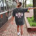 Just a Teacher Who Loves Elephants Elephant Lover Educator Women's Comfort Colors T-Shirt Back Print Pepper