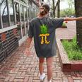 Math Teacher Hawaiian Shirts Pineapple Pi Day Symbol Women's Comfort Colors T-Shirt Back Print Pepper