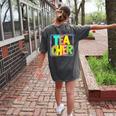 Neon Retro Teacher Cute Teacher Team New Teacher Back To Sch Women's Comfort Colors T-Shirt Back Print Pepper Neon Retro Teacher Cute Teacher Team New Teacher Back To Sch Women's Comfort Colors T-Shirt Back Print Pepper