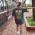 Para Tour Paraprofessional Squad Rock Teacher Back To School Women's Comfort Colors T-Shirt Back Print Pepper