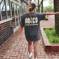 Retro Abcd Teacher Novelty Back To School Teacher Women's Comfort Colors T-Shirt Back Print Pepper Retro Abcd Teacher Novelty Back To School Teacher Women's Comfort Colors T-Shirt Back Print Pepper