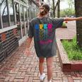 SPED Squad Proud Special Education Para Teacher Colorful Women's Comfort Colors T-Shirt Back Print Pepper